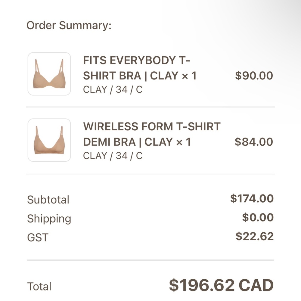 Skims Bra（sold)